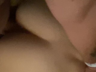 Sexy wife sucks cock and balls then get fucked w/ cumshot