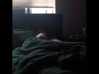 Waking my husband up with a blowjob and sex