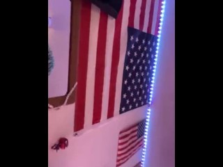 Stuffing ass with new toys (the cock shaped one feels soooo good!)