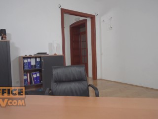 POV - Office anal sex session with immigrant Sarah Sultry