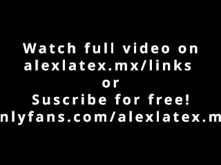 First pegging in latex T1, Plug and strap-on blowjob! - Alex Latex