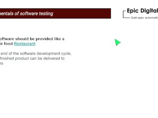 Fundamentals of software testing