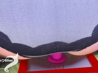 Fatty Sexy In Panties Jump On Vibro Toy!
