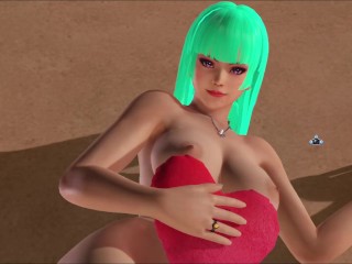 Dead or Alive Xtreme Venus Vacation Nyotengu Valentine's Day Heart Cushion Pose Nude Mod Fanservice
