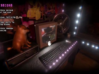 Fap Nights At Frenni's Night Club [ Hentai Game PornPlay ] Ep.14 femdom chair sex with the bear mask