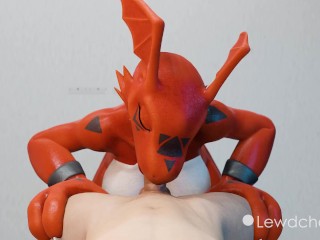 Furry Lizard Girl Blowjob - SFM Animation