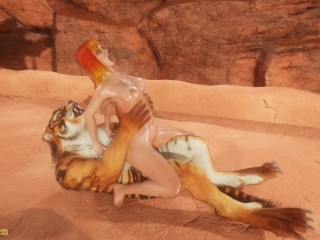 Tiger fucks prostitute Wild Life