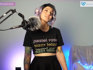 SFW ASMR - Warm Ear Attention PASTEL ROSIE - Amateur Girl Twitch Streamer Asmrtist - Mouth Sounds