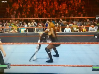 Becky Lynch Vs Bianca Belair Pound Each Other For The Title WWE 2K 2022