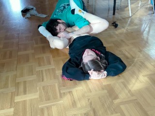 Horny girlfriend fucked all over, squirts on the floor gets huge load in return