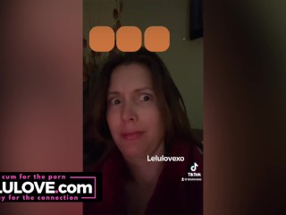 Babe having fun on TikTok, explaining about catfish & romance scams, big tits JOI & more - Lelu Love