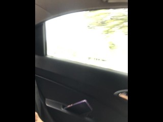 my girlfriend films herself very horny while she is in the uber
