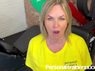 Gym milf drains all her clients