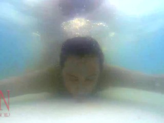 Outdoor sex. Fuck a whore in the mouth and pussy when she is underwater! full