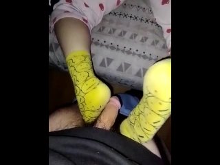 smelly yellow sockjob footjob  OF- /gwsocks