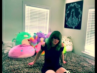 POV Cute green haired Trans Girl gives you humiliating SPH after Tinder Date.