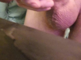 LARGE COCK Makes a BIG CUM Mess for You To Lick Up!