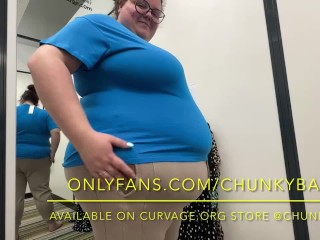 FEEDEE BBW tries on TIGHT CLOTHES after GAINING 100lbs!