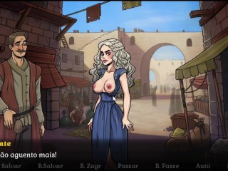 Game of whores ep 25 Novo show Daenerys siririca no Palco