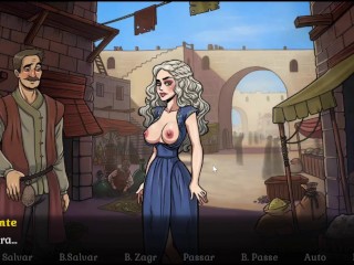 Game of whores ep 25 Novo show Daenerys siririca no Palco