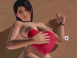 Dead or Alive Xtreme Venus Vacation Momiji Valentine's Day Heart Cushion Pose Nude Mod Fanservice Ap