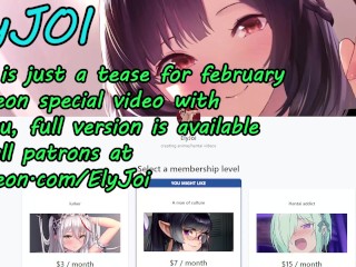 Hentai JOI Preview - You Make a Deal With Ganyu(feet, femdom, edging) February patreon exclusive