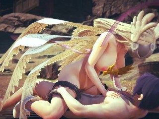 Angewomon Cowgirl | Digimon Hentai Parody