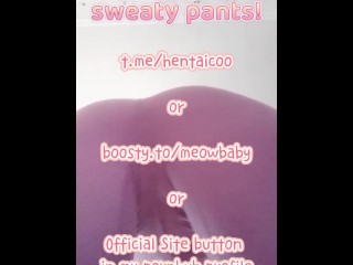 My DIRTY SWEATY workout pants covered in pussy juice FOR SALE! t.me/hentaicoo