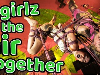 Dirty Dreaz shibari fun - Cute Dreadlocks girls Anuskatzz + Valkyriz getting tied up bondage BDSM