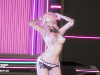 [MMD] KARA - CUPID Seraphine Sexy Kpop Dance 4K League of Legends KDA Korean Dance