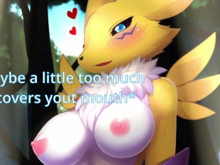 Furry JOI + Breath-play || Seduced by Renamon during mating season