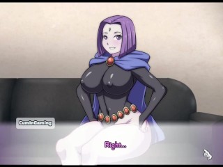 Waifu Hub S2 - Adult Raven from Teen Titans [ Parody Hentai game PornPlay ] Ep.1 Raven stripped