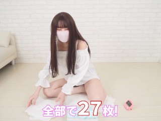 女子大生まな【パンチラ】足だけでティッシュつかみにチャレンジ！！　031