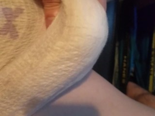 Wet pullup diaper jack and cum