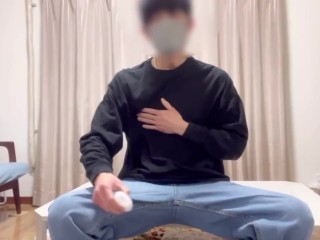 【素人/ オナホ】初テンガエッグでめっちゃビクつきながらイク既婚男性