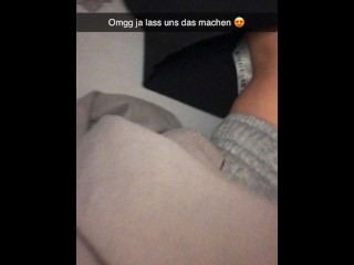 German Classmates fuck on Snapchat