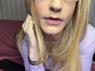 Trans Humiliatrix Feet and Spit Worship