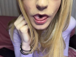 Trans Humiliatrix Feet and Spit Worship