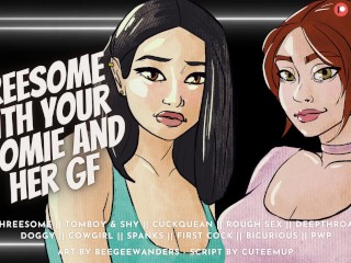 Threesome With Your Bicurious Roomie & Her Girlfriend [Cucking Your Roomie] | Audio Roleplay