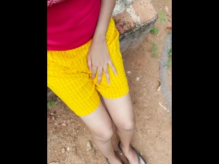 outdoor fun time desi skinny girl with cute boobs देसी भाभी