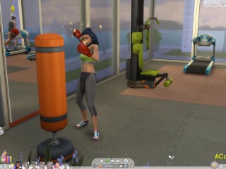 The Sims Personal trainer fucks at the gym