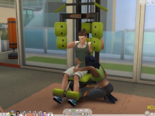 The Sims Personal trainer fucks at the gym