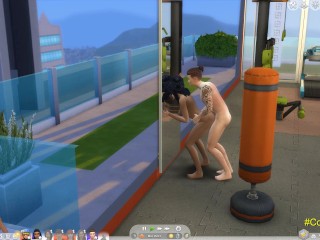 The Sims Personal trainer fucks at the gym