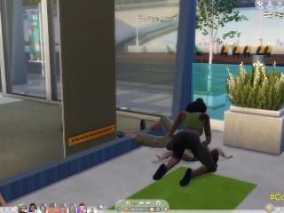 The Sims Personal trainer fucks at the gym