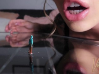 Giantess Teases Tiny Slave ( Vore ) - Goddess Valentina Fox - iNeedValentina dot com