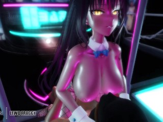 Blue Archive - Dark Skinned Karin Club Riding [MMD 4K UNCENSORED HENTAI]