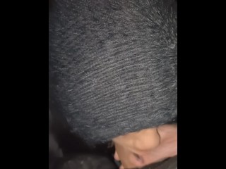 Public blowjob with facial but it's so cold out here [POV]