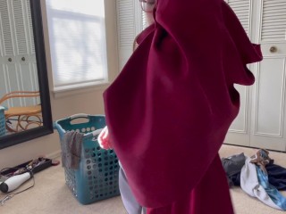 V182 SFW: Dig through the dirty laundry hamper and smell all of my panties clothes nylons (Full Vid)