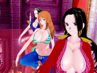 【KKS／MMD】"New Thang" ニコ・ロビン ナミ ボア・ハンコック【ONE PIECE】