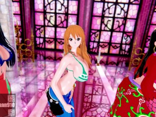 【KKS／MMD】"New Thang" ニコ・ロビン ナミ ボア・ハンコック【ONE PIECE】